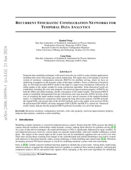 Recurrent Stochastic Configuration Networks for Temporal Data Analytics