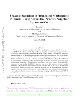 Scalable Sampling of Truncated Multivariate Normals Using Sequential
  Nearest-Neighbor Approximation