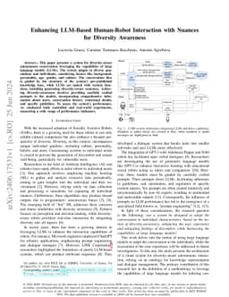 Enhancing LLM-Based Human-Robot Interaction with Nuances for Diversity
  Awareness