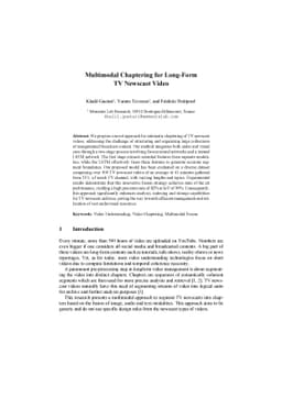 Multimodal Chaptering for Long-Form TV Newscast Video