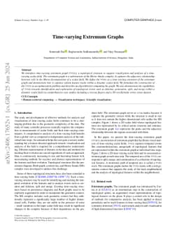 Time-varying Extremum Graphs