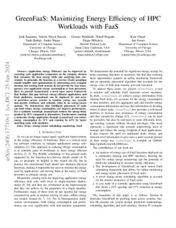 GreenFaaS: Maximizing Energy Efficiency of HPC Workloads with FaaS