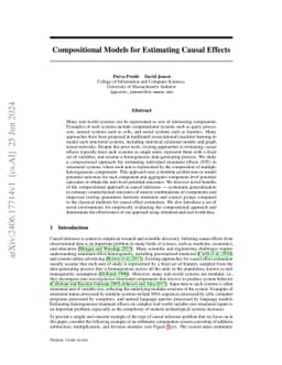 Compositional Models for Estimating Causal Effects