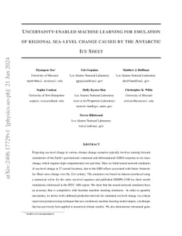 Uncertainty-enabled machine learning for emulation of regional sea-level
  change caused by the Antarctic Ice Sheet