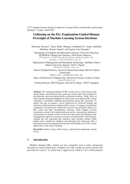 Unbiasing on the Fly: Explanation-Guided Human Oversight of Machine
  Learning System Decisions
