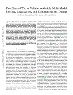 DeepSense-V2V: A Vehicle-to-Vehicle Multi-Modal Sensing, Localization,
  and Communications Dataset