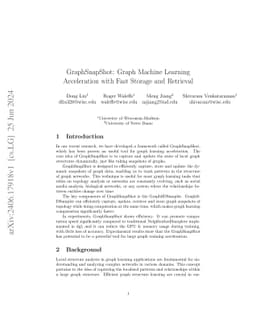 GraphSnapShot: Caching Local Structure for Fast Graph Learning