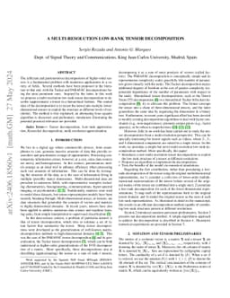 A Multi-resolution Low-rank Tensor Decomposition