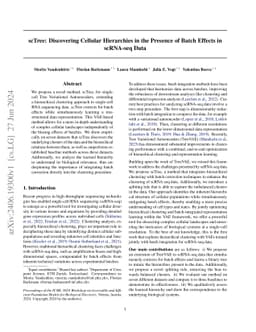 scTree: Discovering Cellular Hierarchies in the Presence of Batch
  Effects in scRNA-seq Data
