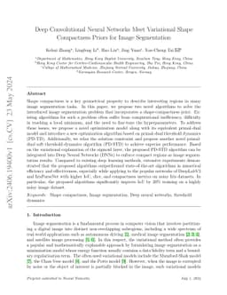 Deep Convolutional Neural Networks Meet Variational Shape Compactness
  Priors for Image Segmentation