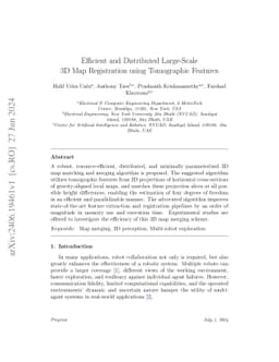 Efficient and Distributed Large-Scale 3D Map Registration using
  Tomographic Features