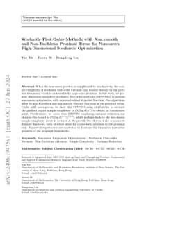 Stochastic First-Order Methods with Non-smooth and Non-Euclidean
  Proximal Terms for Nonconvex High-Dimensional Stochastic Optimization