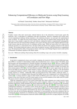 Enhancing Computational Efficiency in Multiscale Systems Using Deep
  Learning of Coordinates and Flow Maps