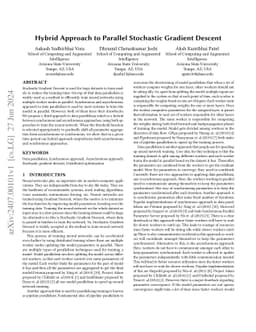 Hybrid Approach to Parallel Stochastic Gradient Descent