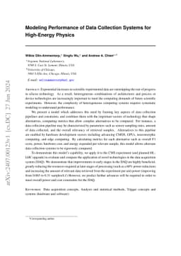 Modeling Performance of Data Collection Systems for High-Energy Physics