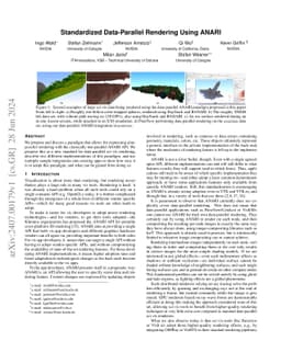 Standardized Data-Parallel Rendering Using ANARI