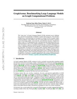 GraphArena: Evaluating and Exploring Large Language Models on Graph Computation