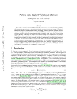 Particle Semi-Implicit Variational Inference