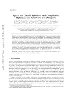 Quantum Circuit Synthesis and Compilation Optimization: Overview and
  Prospects