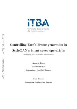 Controlling Face's Frame generation in StyleGAN's latent space
  operations: Modifying faces to deceive our memory