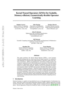 Kernel Neural Operators (KNOs) for Scalable, Memory-efficient,
  Geometrically-flexible Operator Learning
