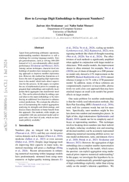 How to Leverage Digit Embeddings to Represent Numbers?