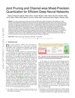 Joint Pruning and Channel-wise Mixed-Precision Quantization for
  Efficient Deep Neural Networks