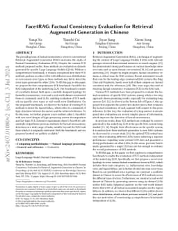 Face4RAG: Factual Consistency Evaluation for Retrieval Augmented
  Generation in Chinese