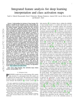 Integrated feature analysis for deep learning interpretation and class
  activation maps