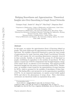 Bridging Smoothness and Approximation: Theoretical Insights into
  Over-Smoothing in Graph Neural Networks