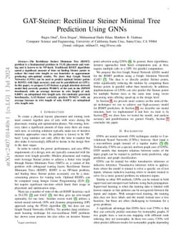 GAT-Steiner: Rectilinear Steiner Minimal Tree Prediction Using GNNs