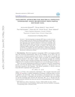 Data-driven approaches for electrical impedance tomography image
  segmentation from partial boundary data