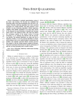 Two-Step Q-Learning