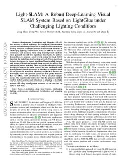 Light-SLAM: A Robust Deep-Learning Visual SLAM System Based on LightGlue
  under Challenging Lighting Conditions
