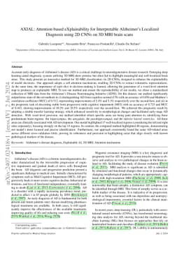 AXIAL: Attention-based eXplainability for Interpretable Alzheimer's
  Localized Diagnosis using 2D CNNs on 3D MRI brain scans