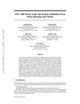 STL: Still Tricky Logic (for System Validation, Even When Showing Your
  Work)