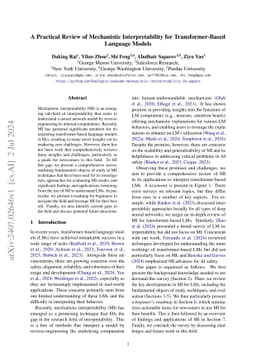 A Practical Review of Mechanistic Interpretability for Transformer-Based Language Models