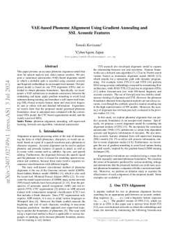 VAE-based Phoneme Alignment Using Gradient Annealing and SSL Acoustic
  Features