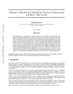 YOLOv5, YOLOv8 and YOLOv10: The Go-To Detectors for Real-time Vision