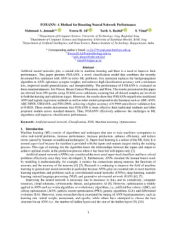 FOXANN: A Method for Boosting Neural Network Performance
