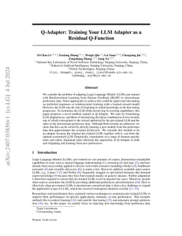 Q-Adapter: Customizing Pre-trained LLMs to New Preferences with Forgetting Mitigation