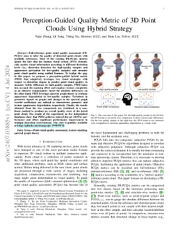 Perception-Guided Quality Metric of 3D Point Clouds Using Hybrid
  Strategy