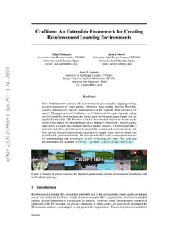 Craftium: An Extensible Framework for Creating Reinforcement Learning
  Environments