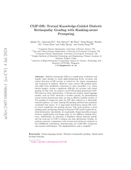 CLIP-DR: Textual Knowledge-Guided Diabetic Retinopathy Grading with
  Ranking-aware Prompting