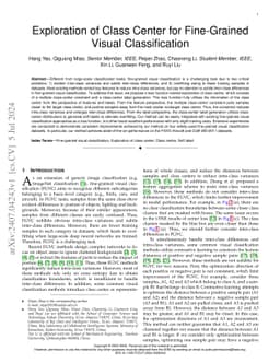 Exploration of Class Center for Fine-Grained Visual Classification
