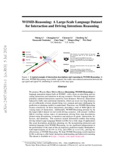 WOMD-Reasoning: A Large-Scale Language Dataset for Interaction and
  Driving Intentions Reasoning