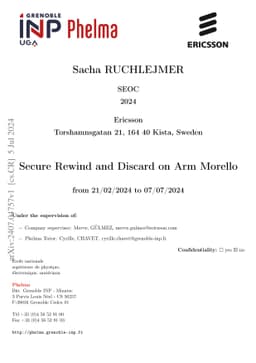 Secure Rewind and Discard on ARM Morello