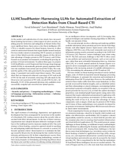 LLMCloudHunter: Harnessing LLMs for Automated Extraction of Detection
  Rules from Cloud-Based CTI