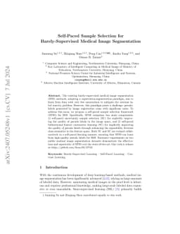 Self-Paced Sample Selection for Barely-Supervised Medical Image
  Segmentation