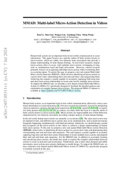 MMAD: Multi-label Micro-Action Detection in Videos